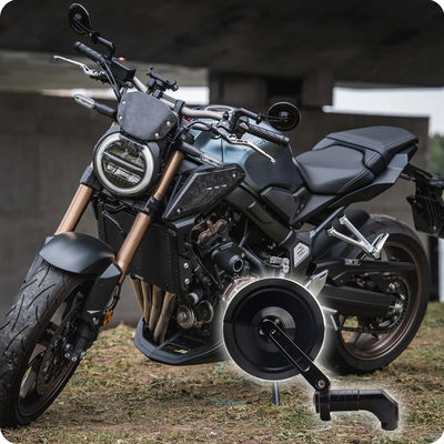 Universal Motorcycle Parts Round Mirror Large White Mirror for Motorcycles Accessory