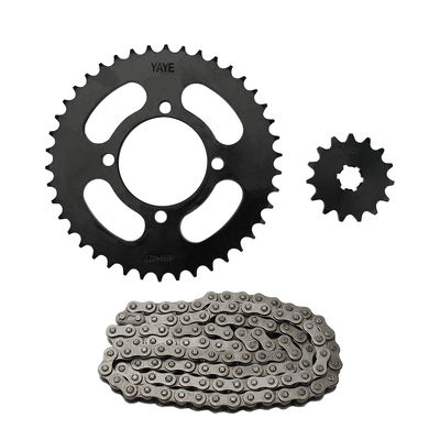YAYE Durable 420 428 428h Sprocket Chains CG125 BAJAJ100 CD110 AX100 GN125 BM150 Motorcycle Drive Sprocket Chain Kit Sets