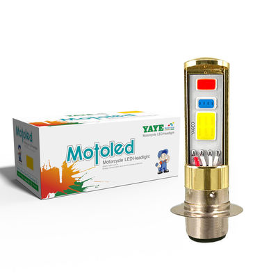 YAYE Motorcycle Led Bulb Red Blue White High Low Beam Flash P15D H6M Motorcycle Motorbike DC12V 8W 800LM