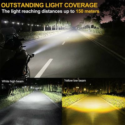 YAYE Motorcycle Lighting System Led Work Fog Lamp Spot Beam 30W Dual Color Motorcycle Headlight Fog Light Moto Accessories