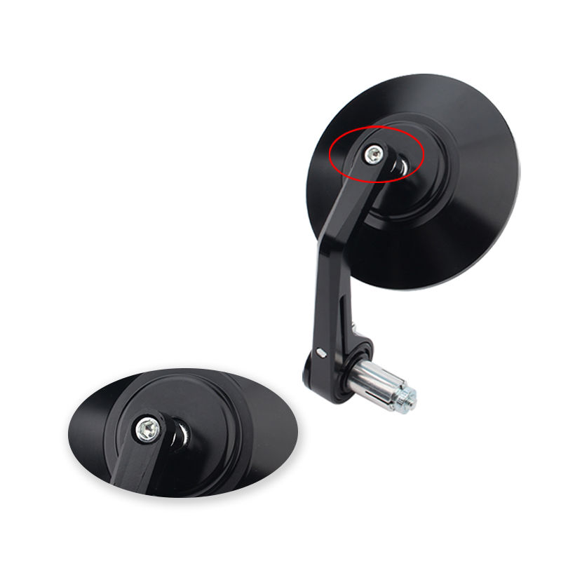 Blue Large Circular Handle Mirror 22MM Motorcycle Rearview Mirror Motorcycle Universal Accessories Motorcycle Modification Parts