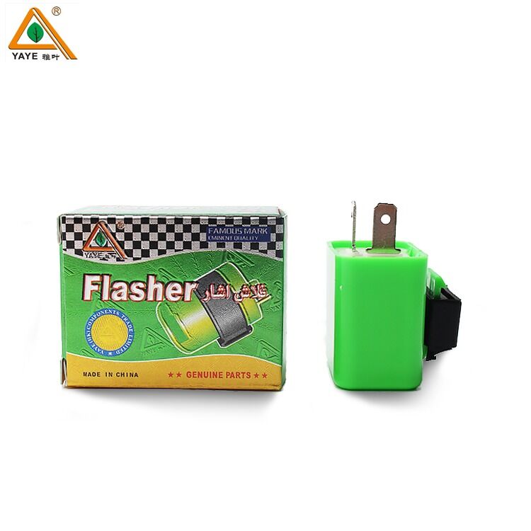 No Sound 2 Pin Universal Turn Signal 12V Numerical Control Motorcycle Flasher