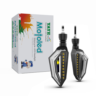 DC12V สีเหลือง LED การไหลของน้ํา การเปิดสัญญาณเตือนแสงสําหรับ YAYE มอเตอร์ไซค์ 2385