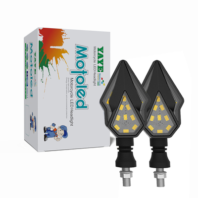 สีขาว / สีฟ้า / สีแดง / สีเหลือง LED ลมเลี้ยวท้ายสําหรับไฟสเตอริง 10 มม.