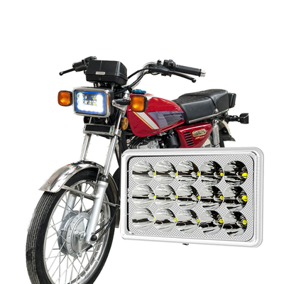 ไฟหน้า LED YAYE CG125 12 ชิป DC12V แสงขาว น้ำเงิน DRL ไฟมอเตอร์ไซค์